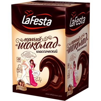 Горячий шоколад Ла Феста карамель 10 пак.