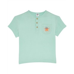 Musselin-Shirt Krabbe Kiki & Koko, Brusttasche