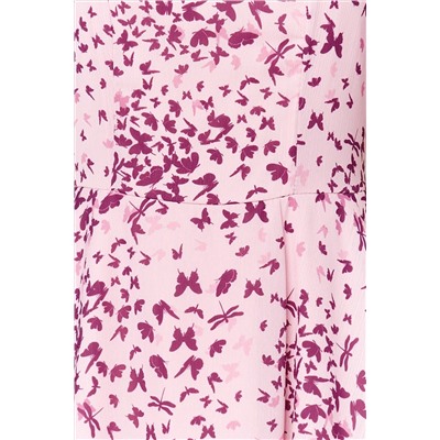 Розовое платье с воланом TWOSS23EL01171