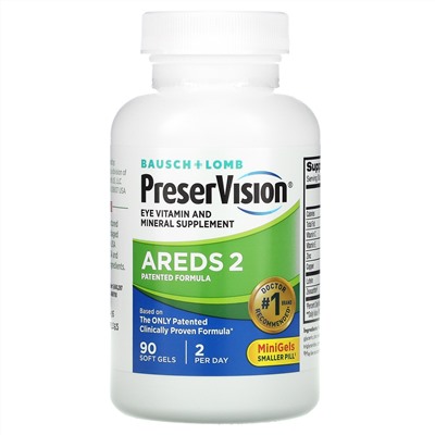 PreserVision, AREDS 2Formula, 90мягких таблеток