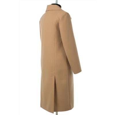 01-10675 Пальто женское демисезонное Пальтовая ткань бежевый