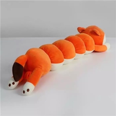 Мягкая игрушка Лисичка гусеница батон длинная 140 см