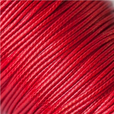 Шнур вощеный, цвет красный, 1.5 мм