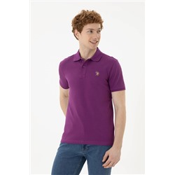 Мужская фиолетовая базовая футболка Неожиданная скидка в корзине