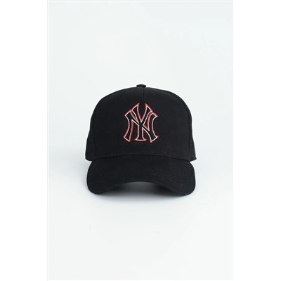 Бейсболка с логотипом NY Black Red Logo - Черный
