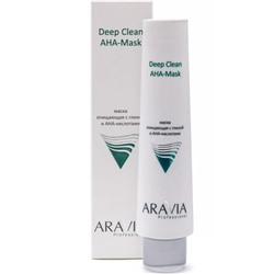 Aravia маска очищающая с глиной и aha-кислотами для лица 100 мл (р)