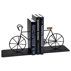 Подставка под книги Велосипед, Д370 Ш120 В200, черный