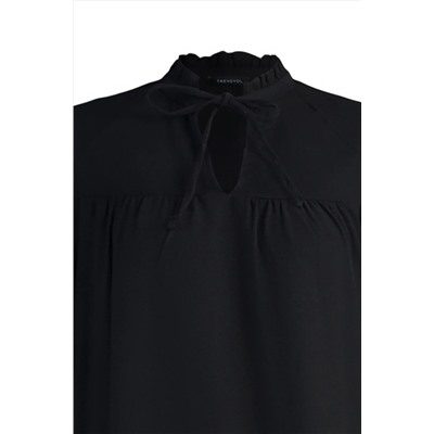 Черное платье с воротником TWOAW23EL01105