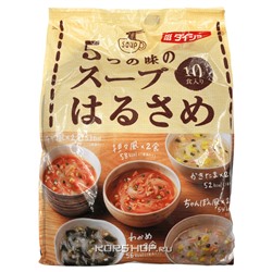 Суп Харусаме 5 вкусов Daisho (10 порций, коричневая пачка), Япония, 164,6 г Акция