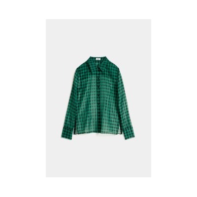9468-132-905 рубашка черный / зеленый