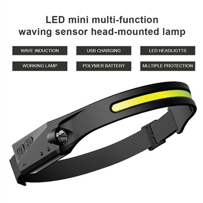 Cветодиодный налобный фонарь LX200 Induction Headlamp USB