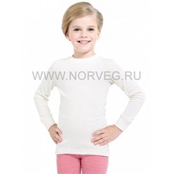ПРИСТРОЙ (в наличии) NORVEG Soft Термофутболка детская с длинным рукавом unisex, цвет молочный