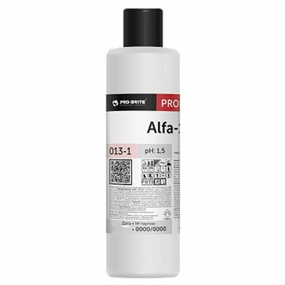 Средство для уборки после строительства, 1 л, PRO-BRITE ALFA-19, кислотное, концентрат, 013-1