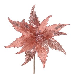 Цветок искусственный "Пуансеттия", L32 W32 H49 см