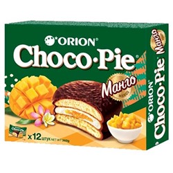Пирожное Choco Pie mango (Чоко Пай манго №12), Орион, 360 г.