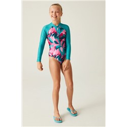 Regatta Blue Long Sleeve Swimsuit