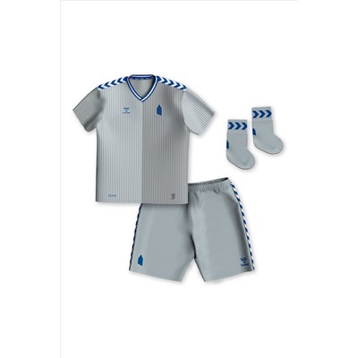 Fanatics Grey Everton Hummel Third Baby Kit 2023-24