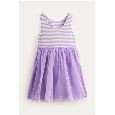 Boden Jersey Tulle Mix Dress