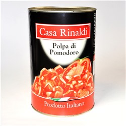 Кусочки очищенных помидоров в томатном соке Casa Rinaldi 4,05 кг