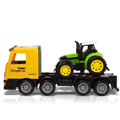 Handers фрикционная игрушка "Грузовик: Перевозка трактора" (37 см)