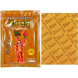 Gold insam pad (25ps) / Противовоспалительный пластырь с женьшенем