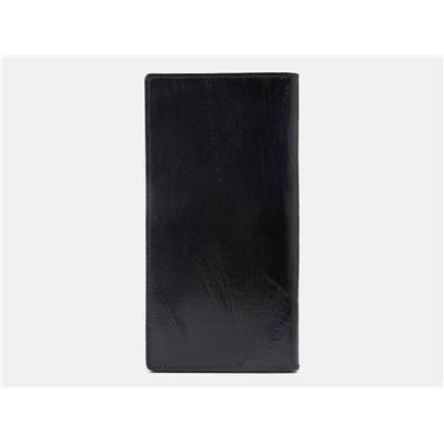 Кожаное портмоне с росписью из натуральной кожи «PR007 Black Сова»