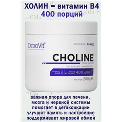 OstroVit Cholina 200 g naturalny - ХОЛИН