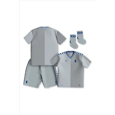 Fanatics Grey Everton Hummel Third Baby Kit 2023-24