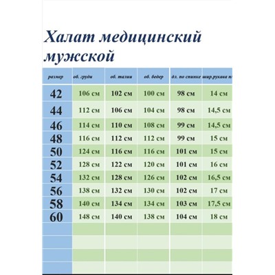 Халат медицинский муж.Тиси Р116/ М-048