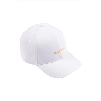 Jack Wills Girls Block Logo White Cap