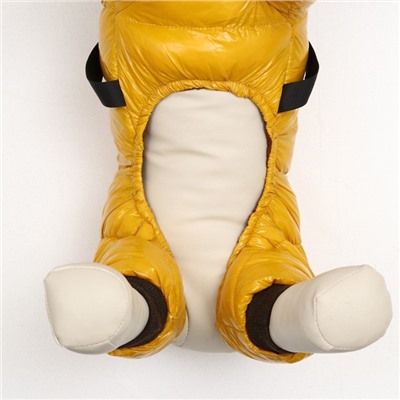 Комбинезон для собак  со шлейкой "Моден",  размер 10 (ДС 25, ОГ 34, ОШ 24 см), жёлтый