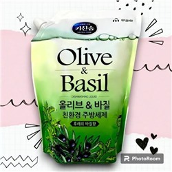 Жидкость Olive & Basil для мытья посуды «Mukunghwa» 1,2 л