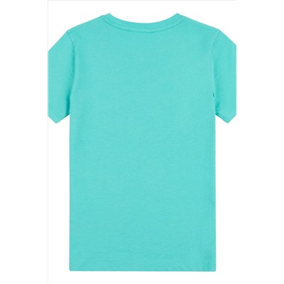 Juicy Couture Classic Fit Girls Blue Diamante T-Shirt