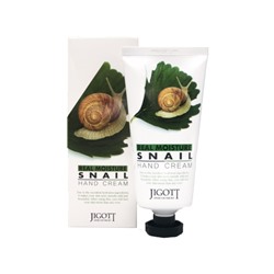 JIGOTT Real Moisture Snail Hand Cream Крем для рук с муцином улитки