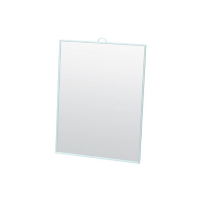 Зеркало Dewal Beauty настольное, в бирюзовой оправе, на пластиковой подставке, 17.5*24 см.