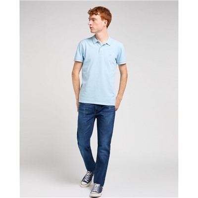 Рубашка поло мужская PIQUE POLO HEATHER BLUE SKY