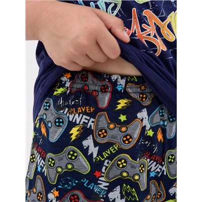 Детская пижама с шортами "Игроман" короткий рукав