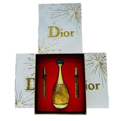 (LUX) Подарочный парфюмерный набор 3в1 Christian Dior J'Adore