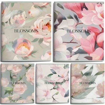 Тетрадь  48л клетка "BLOSSOMS" soft touch LXCBCL-BLS-TND LOREX