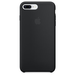 Силиконовый чехол для iPhone 7 Plus / 8 Plus черный (Black)