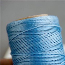 Шнур вощеный, цвет голубой, 1х0.3 мм