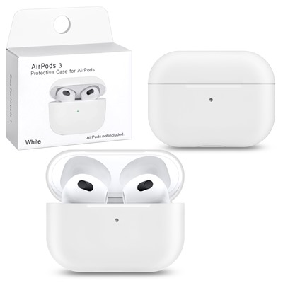 Чехол для AirPods 3 Slim White (белый)