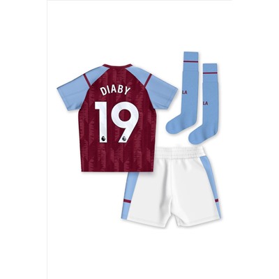 Fanatics Red Aston Villa Home Infant Kit 2023-24 - Diaby 19 Infants