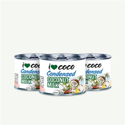 Молоко кокосовое сгущенное натуральное, ORGANIC, I❤COCO, 200мл