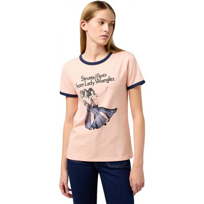 Футболка женская RINGER TEE PEACH MELBA