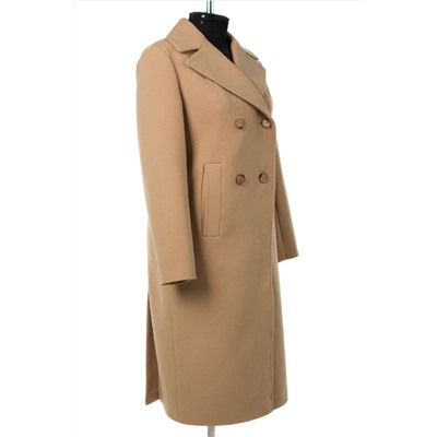 01-10675 Пальто женское демисезонное Пальтовая ткань бежевый