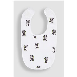 JoJo Maman Bébé Panda Embroidered Bibs