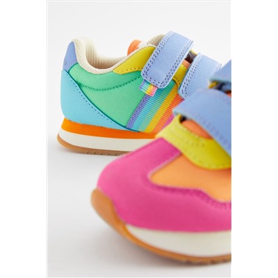 Little Bird by Jools Oliver Colourful Rainbow Retro Runner Trainers