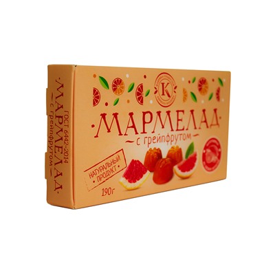 Мармелад желейно-фруктовый "С грейпфрутом" 190 гр.