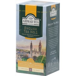 AHMAD TEA. Classic Taste. English tea №1 карт.пачка, 25 пак. (Уцененная)